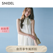 SNIDEL2025秋冬新品甜美仙女無袖領(lǐng)結(jié)襯衫短裙褲套裝SWFO254012 象牙白 S (0)
