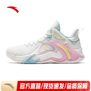 安踏（ANTA）籃球鞋男中幫空域4新款水泥克星實(shí)戰(zhàn)男鞋透氣緩震防側(cè)翻運(yùn)動(dòng)鞋子 象牙白-3 44.5