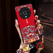 適用華為榮耀Magic4手機保護殼新款Magic3pro至臻版Magic5保護套V40中國風(fēng)Magic6保時(shí)捷男女magic7年紅色 (國風(fēng)-如意)贈送掛繩+膜 榮耀Magic3