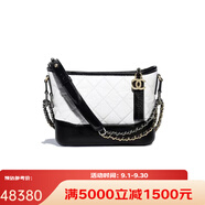 CHANEL香奈兒女包Gabrielle系列復古鏈條小牛皮流浪包單肩斜挎包A91810 Y61477 C0200白色預售