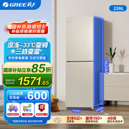格力（GREE）晶弘 226升雙開門冰箱風(fēng)冷無霜節(jié)能低噪小型冰箱二門 離子凈味冷凍大容量雙門冰箱 BCD-226WECL