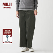 無印良品 MUJI 女式 彈力 燈芯絨 寬版褲 BEE03C1A 中灰色 M