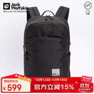 Jack Wolfskin狼爪背包男款女款秋冬戶外旅行便攜收納雙肩包A62529 6000黑色