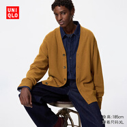 優(yōu)衣庫男裝女裝柔軟綿羊毛V領(lǐng)針織開(kāi)衫/毛衣毛衫外套478547 35 淺褐色 2XL /185/112C