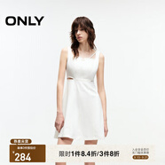 ONLY2025秋季新款休閑淑女風(fēng)純色顯瘦牛仔短裙連衣裙女|125142025 J2G 米白色 S