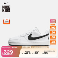 耐克（NIKE）酷菠蘿大童平底運(yùn)動(dòng)鞋冬季男女童低幫板鞋NIKE COURT DV5456