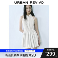 UR2025夏季新款女裝簡(jiǎn)約休閑氣質(zhì)無(wú)袖A字連衣裙UYU750058 本白 (裙長(cháng)偏短) S