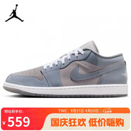 耐克NIKE男子休閑鞋喬丹AJ1 JORDAN 1低幫運(yùn)動(dòng)鞋HF3148-011藍(lán)灰44