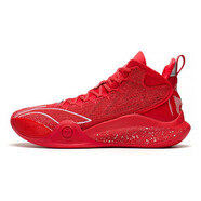 李寧（LI-NING）CJ-1籃球鞋男子透氣耐磨防滑舒適緩震場地運動鞋AB 焰紅色/標準白(019) 39