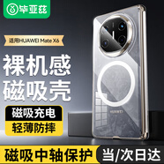 畢亞茲【中軸保護(hù)】適用華為matex6折疊屏手機(jī)殼【磁吸充電】MateX6/典藏版保護(hù)套 清爽透明防摔殼 JK889