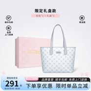 Kappa卡帕 新款正品托特包女大容量學(xué)生上課通勤單肩包百搭手提電腦包 海鹽薄荷灰禮盒套裝