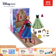 迪士尼（Disney）故事書玩偶套裝系列艾莎安娜愛麗絲關節(jié)可動娃娃送女孩生日禮物 安娜故事書玩偶套裝