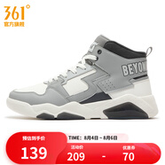 361度男鞋運(yùn)動鞋秋季新款361°男板鞋 羽毛白/循環(huán)灰 44