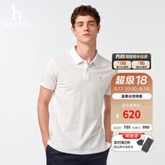 哈吉斯（HAZZYS）男裝 夏季款上衣輕商務(wù)通勤多色百搭短袖POLO衫男ASTZE0BBX26 米黃色OW S (165/88A 44)