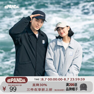 熊貓·本（ben.panda）棉服男潮牌翻領(lǐng)寬松休閑秋冬工裝棉衣多穿情侶外套 黑色（A款) 2XL