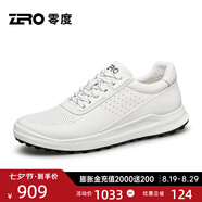 零度Zero男鞋 2025夏新款真皮舒適一體注塑簡(jiǎn)約百搭戶外運(yùn)動(dòng)休閑鞋男 15白色-A款 40 (250mm)