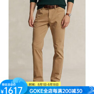 拉夫勞倫（POLO RALPH LAUREN）男士Varick修身直筒牛津斜紋棉布褲舒適棉質(zhì)長(zhǎng)褲通勤褲15885845 Montana Khaki 38 x30
