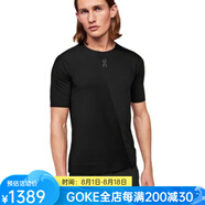 昂跑（On）男士T恤短袖圓領(lǐng)純色休閑運動舒適透氣健身跑步ONFB08C Black L
