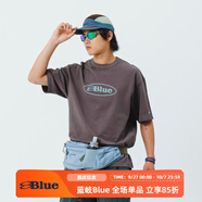 NOTHOMMEBLUE藍(lán)岐2024夏季涼感吸濕排汗抗菌短袖女夜光印花T恤男 暗粉色 L