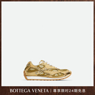 BOTTEGA VENETA葆蝶家男女同款ORBIT運動(dòng)鞋bv鞋 金色/白色-偏小,建議拍大2碼 42