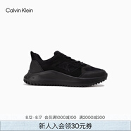 Calvin Klein Jeans男士復古舒適簡約輕便ck網(wǎng)面厚底跑步鞋運動鞋禮物YM00905 0GT-太空黑 41