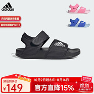 阿迪達斯（adidas）兒童涼鞋夏季男女大小童沙灘鞋 GW0344黑 12K/31碼/180mm 