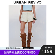 UR2025秋季新款女裝時(shí)尚美式休閑百搭棉質(zhì)熱褲短褲UYY650060 粉白 M