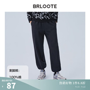 巴魯特（Brloote）/巴魯特高彈運動(dòng)針織休閑褲男70支四面彈力抗皺抗易打理起球舒適 BW0117K637黑色 32 （175/82A）