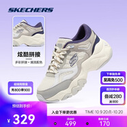 斯凱奇女鞋秋季透氣輕便潮流百搭熊貓鞋子休閑時尚老爹鞋