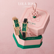 LOLA ROSE羅拉玫瑰蠻腰小綠表鋼帶套裝女士手表女節(jié)日禮物送女友生日禮物女