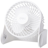 得力（deli） USB 迷你風(fēng)扇學(xué)生辦公宿舍風(fēng)扇大風(fēng)力靜音便攜桌面風(fēng)扇 得力3686USB迷你風(fēng)扇(白) 140*150*135