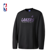 NBA官方秋季新款男女同款長(zhǎng)袖T恤(湖人詹姆斯/庫(kù)里/東契奇/哈登/） 洛杉磯湖人黑色運(yùn)動(dòng)長(zhǎng)袖 XL