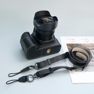 耐影耐影  適用于半包80D/90D肩帶保護(hù)套Canon 80D防摔保護(hù)殼90D相機(jī)包皮套 1佳能80D_90D_復(fù)古荔枝紋【黑色