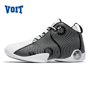沃特（VOIT）籃球鞋太極皮面男鞋實(shí)戰球鞋體育生運動(dòng)鞋 白/黑 44
