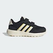阿迪達(dá)斯 （adidas）RUN 60s CF休閑魔術(shù)貼鞋男女小童兒童輕 黑色/漢玉白/銀灰黃 28 165mm