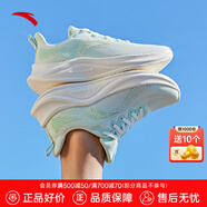 安踏流云｜訓(xùn)練鞋女鞋夏季網(wǎng)面透氣跑步鞋厚底減震運(yùn)動(dòng)鞋健身跳繩鞋 【網(wǎng)面透氣】白/氧氣綠5582-3 37.5 (235mm)