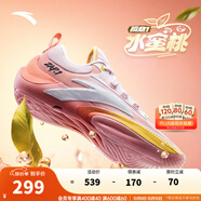 安踏（ANTA）【迪溫琴佐同款瞬息1】氮科技籃球鞋男低幫運(yùn)動(dòng)鞋 水蜜桃-5 41 (男8碼)