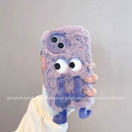 阿凡尼（AFFANNI）阿凡尼紫色毛茸茸小怪獸適用oppore0手機殼reno9卡通搞怪reon5k秋 紫色毛茸茸小怪獸-無(wú)斜挎掛 OPPO其他型號