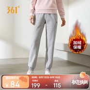 361°運(yùn)動(dòng)褲女秋冬季加絨保暖休閑寬松衛(wèi)褲束腳跑步長(zhǎng)褲子662344702D