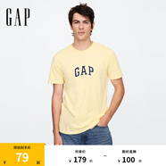 Gap男女裝2025春季新款純棉字母logo短袖T恤常規(guī)上衣美版570044 黃色 M 美碼 L亞洲碼180/96A
