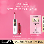 KIKO明彩雙頭唇釉108漿果色 不沾杯不掉色唇蜜唇膏口紅 七夕禮物 6ml
