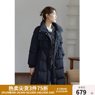 獨(dú)束【三色可選】大碼女裝白鴨絨羽絨服女冬新款胖mm收腰顯瘦外套 氣質(zhì)黑 2XL