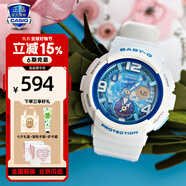 卡西歐（CASIO）手表女G-SHOCK和BABY-G系列運動石英表送女生禮物學生送人 BGA-190GL-7B海洋藍