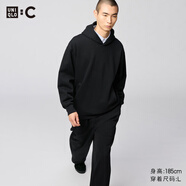 優(yōu)衣庫合作款男女裝寬松連帽衛衣長(cháng)袖運動(dòng)T恤479853 479853/09黑色 L