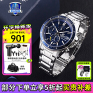 卡西歐（CASIO）男表商務(wù)休閑簡(jiǎn)約指針?lè)浪搸П砟惺渴直硭湍杏讯Y物 EFS-S510D-2AVUPR太陽(yáng)能