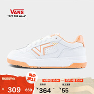 VANS范斯官方 Upland復古運動鞋男鞋女鞋板鞋 白色/橙色 38.5 