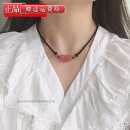 曉夢(mèng)白水晶貔貅吊墜草莓晶項(xiàng)鏈粉晶女鎖骨鏈吊墜手鏈網(wǎng)紅ins 貔貅項(xiàng)鏈（草莓晶）