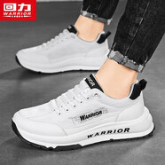 回力男鞋運(yùn)動(dòng)休閑網(wǎng)面透氣軟底跑步老爹鞋斷碼 休閑鞋3771白黑 42