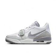 AJNIKERAIR NIKE莆田純原AJ312 Low低幫湖人煙灰芝加哥籃球鞋灰粉情侶鞋 AJ312_Low-白灰_爆裂紋 40.5