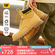 CAT卡特經(jīng)典大黃靴馬丁靴男士牛皮鋼頭防撞耐磨高幫鞋P89162O1BDC25 黃色 41